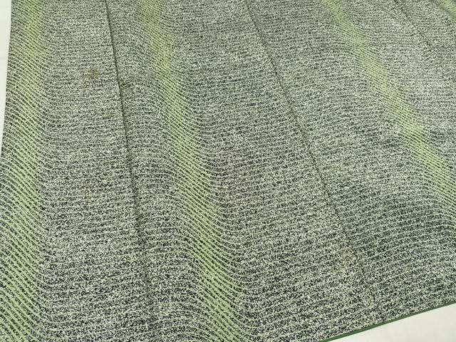 平和屋着物●本場大島紬　染大島　間道　正絹　逸品　AABM8907ph