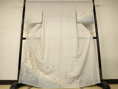 平和屋着物＊夏物　訪問着　絽　総刺繍　宝尽くし　暈し染め　正絹　逸品　AABM9025jd