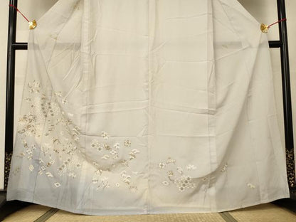 平和屋着物＊夏物　訪問着　絽　総刺繍　宝尽くし　暈し染め　正絹　逸品　AABM9025jd