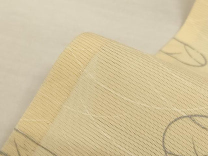 平和屋着物＊夏物　訪問着　絽　総刺繍　草花芝文　正絹　逸品　AABM9075jd
