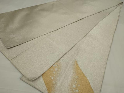 平和屋着物◎西陣　太鼓柄袋帯　綴れ　遠山文　金銀糸　正絹　逸品　AABM9091ou