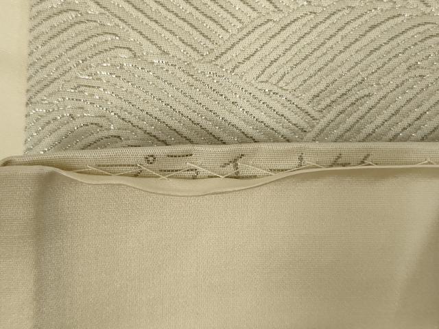 平和屋着物◎六通柄袋帯　唐織　正倉院花文　プラチナ箔　正絹　逸品　AABM9110ou