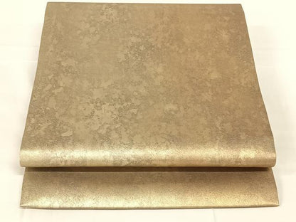 平和屋着物◎九寸開き名古屋帯　霞文　引箔　正絹　逸品　AABM9128dk