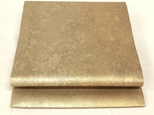 平和屋着物◎九寸開き名古屋帯　霞文　引箔　正絹　逸品　AABM9128dk