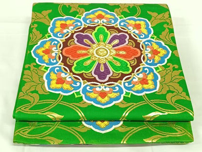 平和屋着物◎六通柄袋帯　唐織　正倉院花唐草文　金糸　正絹　逸品　AABM9138dk