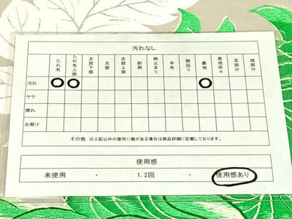 平和屋着物◎六通柄袋帯　唐織　乱菊　銀糸　正絹　逸品　AABM9146dk
