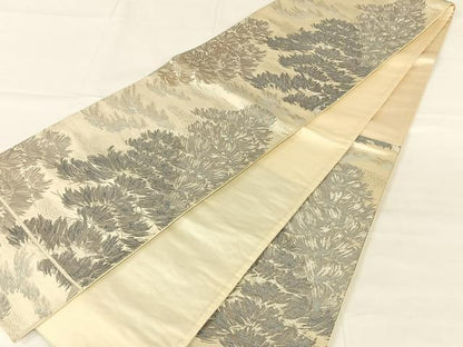 平和屋着物◎六通柄袋帯　唐織　松文　金銀糸　正絹　逸品　AABM9149dk