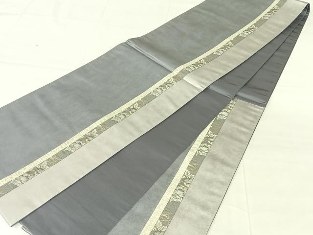 平和屋着物◎六通柄袋帯　花間道　金銀糸　正絹　逸品　AABM9231dk