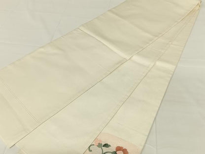 平和屋着物◎太鼓柄袋帯　すくい織　花鳥文　金糸　正絹　逸品　AABM9240dk