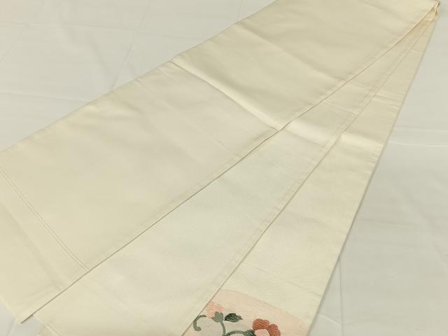 平和屋着物◎太鼓柄袋帯　すくい織　花鳥文　金糸　正絹　逸品　AABM9240dk