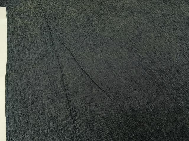 平和屋着物▽デニム着物　単衣　霞文　ロング丈　AABM9537jh
