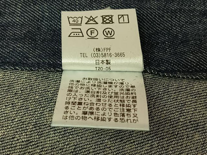 平和屋着物▽デニム着物　単衣　霞文　ロング丈　AABM9537jh