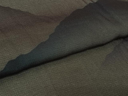 平和屋着物▽色留訪問着　無双　紗袷　紗×絽　風景文　暈し染め　正絹　逸品　AABM9627jh
