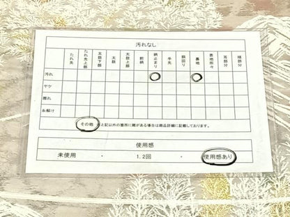 平和屋着物◎六通柄袋帯　唐織　古都の四季　錦引箔　金銀糸　正絹　逸品　AABM9765dk