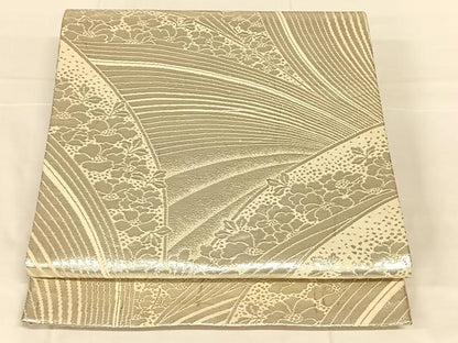 平和屋着物◎両面六通柄袋帯　唐織　花車文　金銀糸　正絹　逸品　AABM9768dk