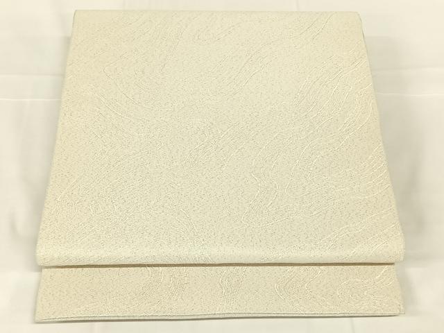平和屋着物◎両面　全通柄袋帯　流水文　銀糸　正絹　逸品　AABM9777dk