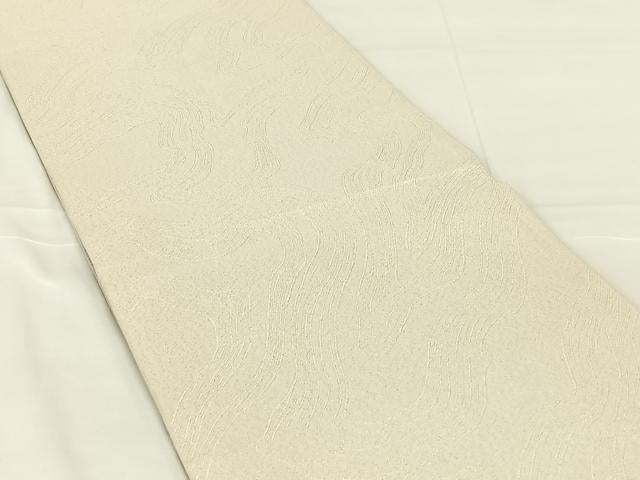 平和屋着物◎両面　全通柄袋帯　流水文　銀糸　正絹　逸品　AABM9777dk