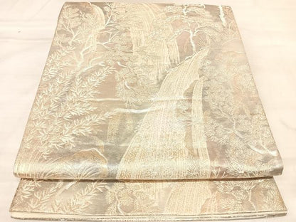 平和屋着物◎六通柄袋帯　京洛錦　二重引箔　金銀糸　正絹　逸品　AABM9809yx