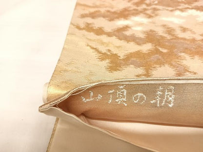 平和屋着物◎六通柄袋帯　山頂の朝　金糸　引箔　正絹　逸品　AABM9813yx