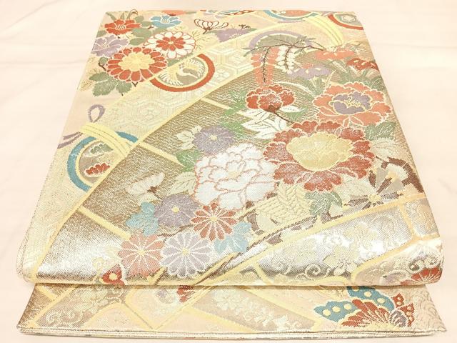 平和屋着物◎九百佐賀錦　六通柄袋帯　織匠宝文　金銀糸　正絹　逸品　AABM9820yx