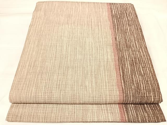 平和屋着物◎全通柄袋帯　間道　金糸　正絹　逸品　AABM9887yx