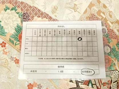 平和屋着物◎六通柄袋帯　唐織　檜扇御所車文　金銀糸　正絹　逸品　AABM9961yx