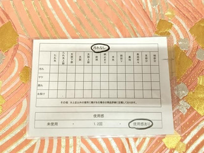 平和屋着物◎六通柄袋帯　唐織　立波箔散らし文様　金銀糸　正絹　逸品　AABM9970yx