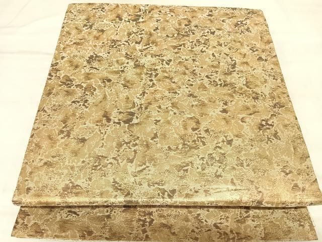 平和屋着物◎佐賀錦　六通柄袋帯　霞文　金糸　正絹　逸品　AABM9975yx