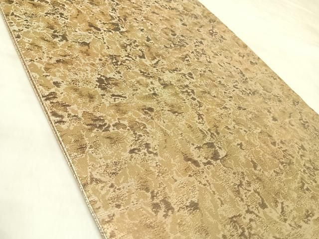 平和屋着物◎佐賀錦　六通柄袋帯　霞文　金糸　正絹　逸品　AABM9975yx