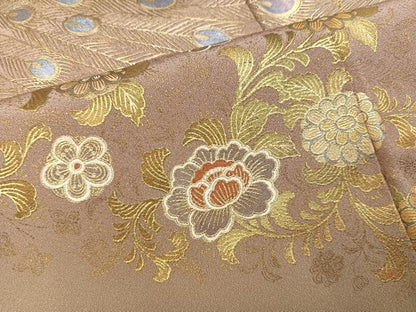 平和屋着物●豪華色留袖　作家物　孔雀花文　暈し染め　金彩　正絹　逸品　AABN0404ph