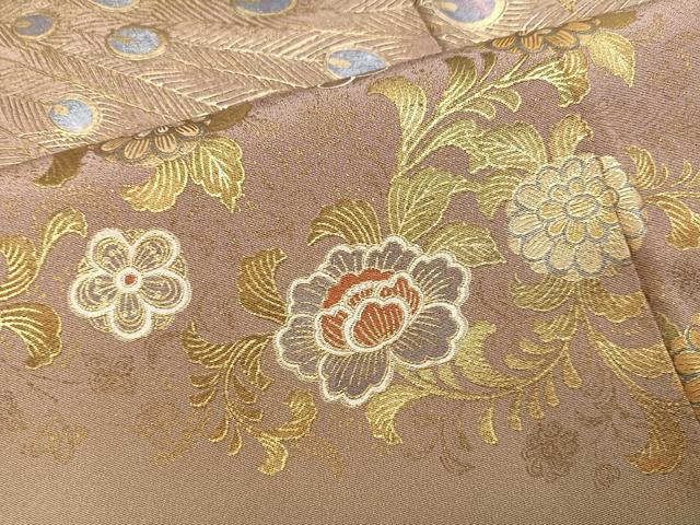 平和屋着物●豪華色留袖　作家物　孔雀花文　暈し染め　金彩　正絹　逸品　AABN0404ph