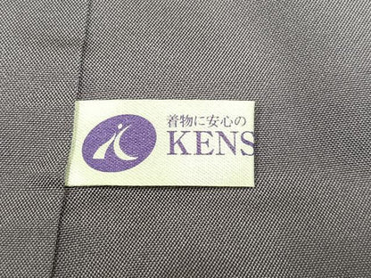 平和屋着物●上質な小紋　紬地　竜巻絞り　正絹　逸品　AABN0427ph