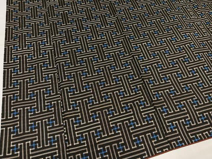 平和屋着物●本場大島紬　龍郷絣　秋名バラ　正絹　逸品　AABN0445ph