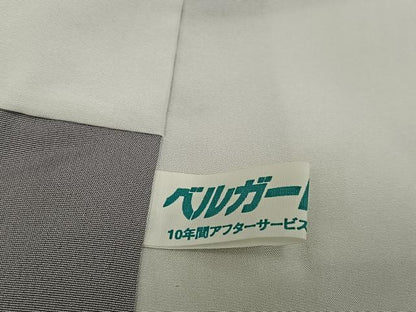 平和屋着物●上質な小紋　草花間道　正絹　逸品　AABN0459ph