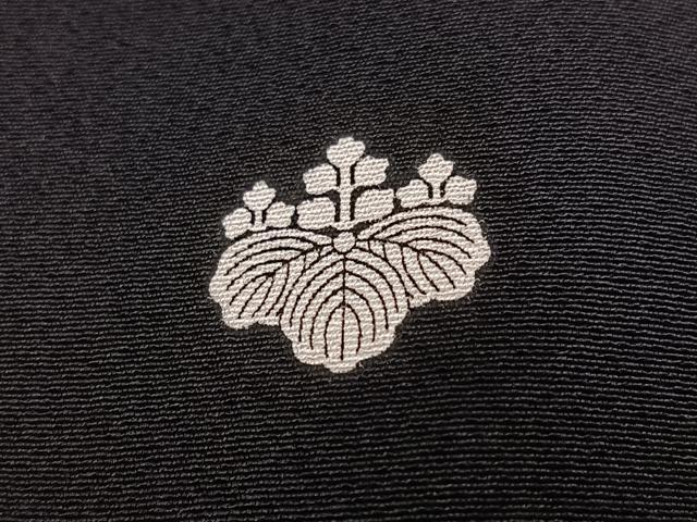 平和屋着物●豪華黒留袖　総刺繍　群れ鶴立波草花文　金糸　正絹　逸品　AABN0486ph