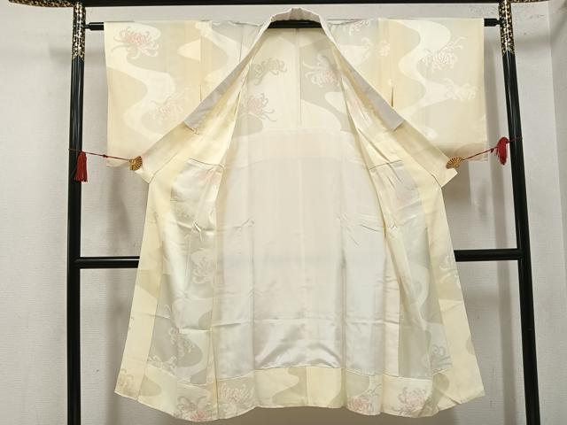 平和屋着物●長襦袢　無双仕立て　乱菊　暈し染め　正絹　逸品　AABN0488ph