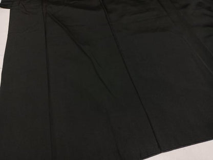平和屋着物●男性　黒紋付・羽織セット　正絹　逸品　AABN0493ph