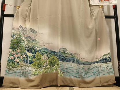 平和屋着物●本加賀友禅作家　西野進　色留袖　北アルプス　暈し染め　証紙付き　正絹　逸品　未使用　AABN0498ph
