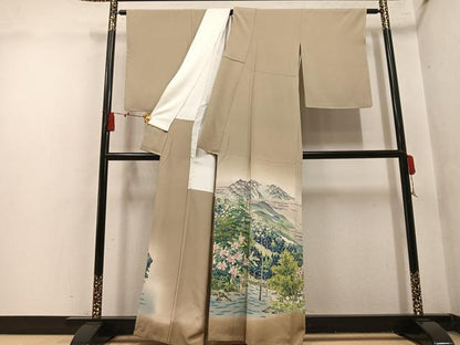 平和屋着物●本加賀友禅作家　西野進　色留袖　北アルプス　暈し染め　証紙付き　正絹　逸品　未使用　AABN0498ph