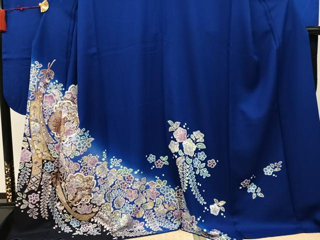 平和屋着物●豪華振袖　辻が花　暈し染め　金彩　健勝苑扱い　正絹　逸品　AABN0511ph
