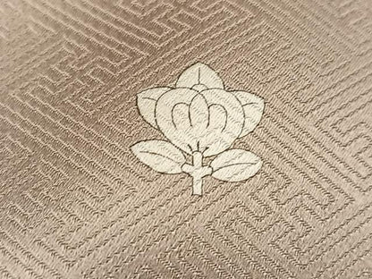 平和屋着物●豪華色留袖　駒刺繍　草花文　金彩　正絹　逸品　AABN0519ph