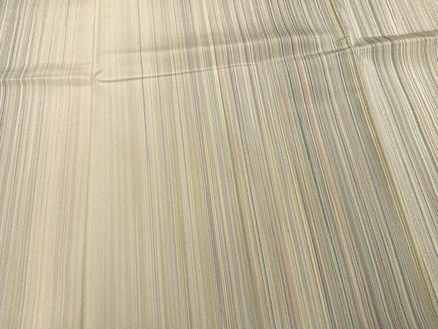 平和屋着物●やまだ織　訪問着　縞　ますいわ屋扱い　正絹　逸品　AABN0530ph