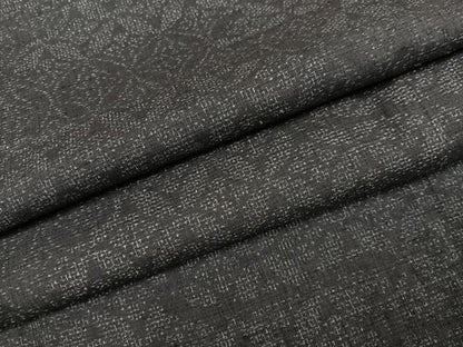 平和屋着物●本場結城紬　重要無形文化財　七宝文　正絹　逸品　AABN0531ph