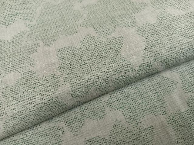 平和屋着物●本場結城紬　重要無形文化財　楓文　正絹　逸品　未使用　AABN0535ph