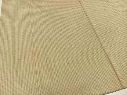 平和屋着物●男性　銀座もとじ　紬　間道　反端付き　正絹　逸品　AABN0546ph
