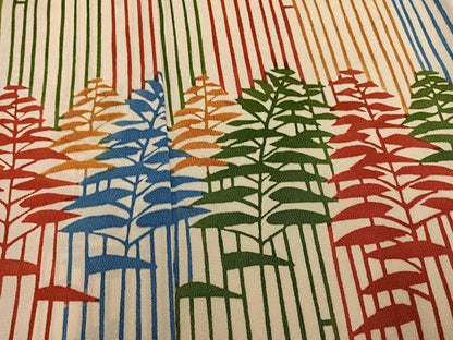 平和屋着物●希少　型絵染の人間国宝　稲垣稔次郎　訪問着　樹林文　高島屋扱い　反端付き　正絹　逸品　AABN0548ph