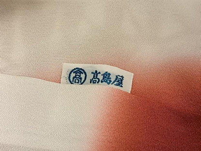 平和屋着物●希少　型絵染の人間国宝　稲垣稔次郎　訪問着　樹林文　高島屋扱い　反端付き　正絹　逸品　AABN0548ph