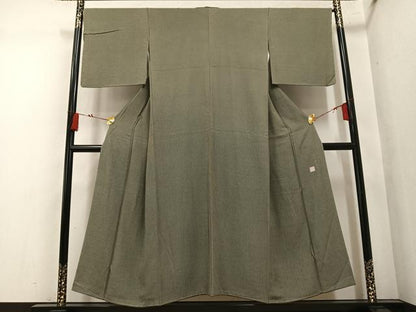 平和屋着物●江戸小紋　作家物　極小角通し　正絹　逸品　未使用　AABN0553ph