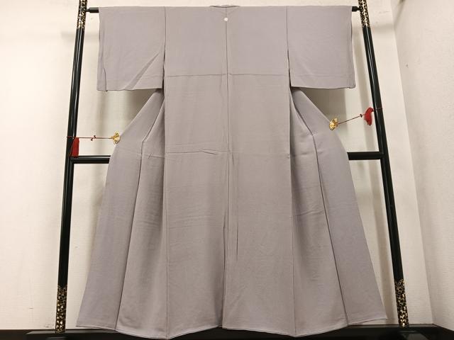 平和屋着物●上質な色無地　枯野色　正絹　逸品　AABN0555ph