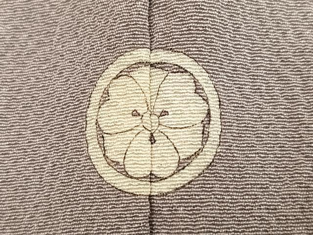 平和屋着物●上質な色無地　枯野色　正絹　逸品　AABN0555ph